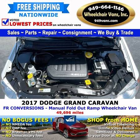 2017 Dodge Grand Caravan SE Wheelchair Van FR Conversions - Manual for sale in LAGUNA HILLS, NV – photo 15