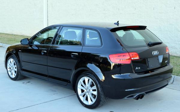 Black 2012 Audi A3 S Line - Black Leather - 6 Speed - 100k Miles -... for sale in Raleigh, NC – photo 3