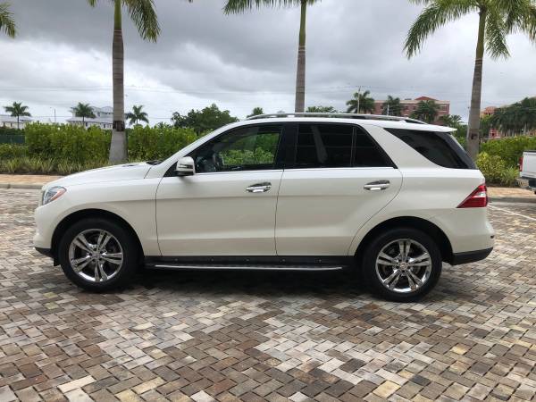 2013 Mercedes ML350 Pearl White Panoramic Roof/New Tires/Low Miles -... for sale in Naples, FL – photo 3