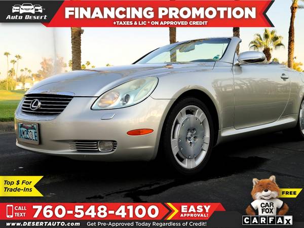 2004 Lexus *SC* *430* Only $303/mo! Easy Financing! - cars & trucks... for sale in Palm Desert , CA – photo 8