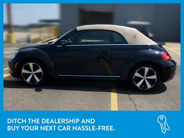 2013 VW Volkswagen Beetle Turbo Convertible 2D Convertible Black for sale in Other, OR – photo 4