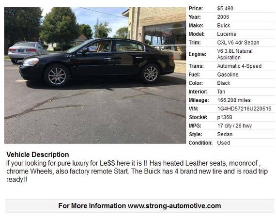 2006 Buick Lucerne CXL V6 4dr Sedan for sale in Watertown, WI – photo 15