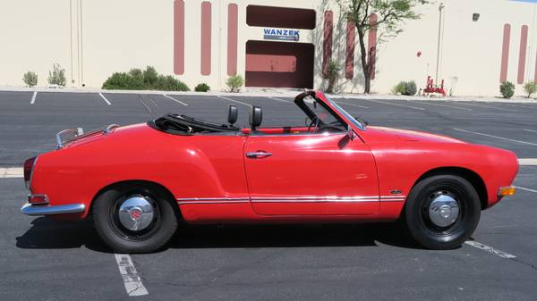 1970 VOLKSWAGEN KARMANN GHIA CONVERTIBLE RARE AUTO 1600! NEW TOP! for sale in Lucerne Valley, CA – photo 6