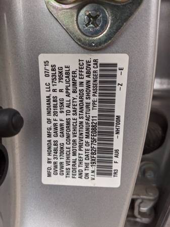 2015 Honda Civic SE SKU:FE088211 Sedan - cars & trucks - by dealer -... for sale in Fort Worth, TX – photo 20