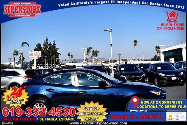 2017 MAZDA MAZDA3 SPORT BASE SEDAN-EZ FINANCING-LOW DOWN! - cars &... for sale in El Cajon, CA – photo 11