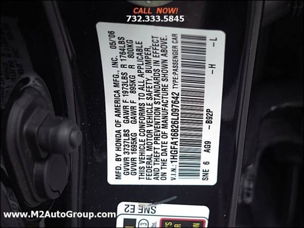2006 Honda Civic EX 4dr Sedan w/Automatic - - by for sale in East Brunswick, NJ – photo 18