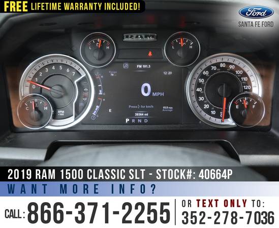 2019 RAM 1500 CLASSIC SLT 4WD Camera - Flex Fuel - Bluetooth for sale in Alachua, FL – photo 16