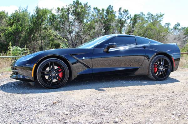 2014 CHEVROLET CORVETTE Z51 - 7 SPEED MANUAL - LOW MILES - BLK ON BLK! for sale in Liberty Hill, TX – photo 3