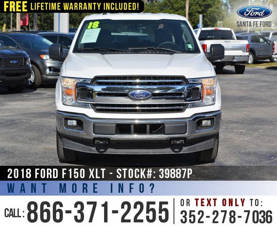 2018 FORD F150 XLT 4WD *** Ecoboost Engine, SYNC, Camera *** for sale in Alachua, FL – photo 2