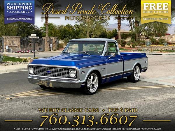 1972 Chevrolet c10 Short Bed FULLY RESTORED 454 Pickup is clean for sale in Other, IL
