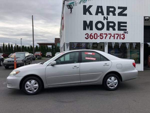 2005 Toyota Camry 4dr LE 4Cyl Auto PW PDL Air Xtra Clean Great MPG -... for sale in Longview, OR – photo 4