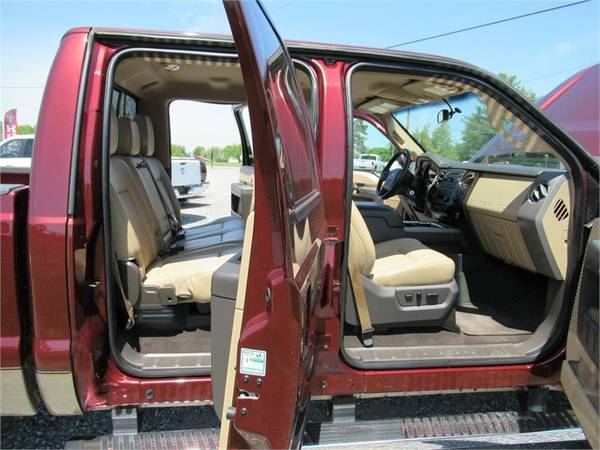 2012 FORD F250 SUPER DUTY LARIAT, Burgundy APPLY ONLINE for sale in Summerfield, SC – photo 4