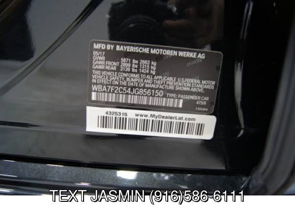 2018 BMW 7 Series ALPINA B7 xDrive AWD 750LI 740I 750I B 7 BLACK... for sale in Carmichael, CA – photo 12