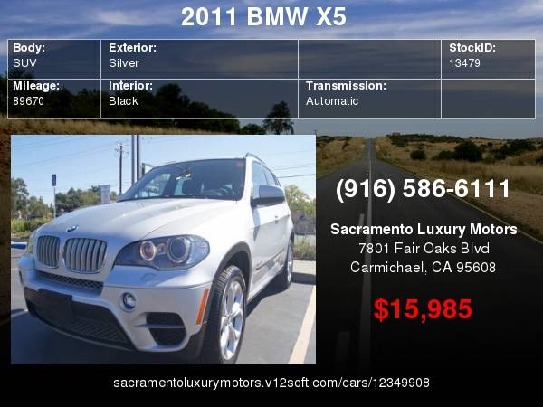 2011 BMW X5 xDrive50i AWD LOW MILES LOADED WARRANTY V8 TURBO * NO... for sale in Carmichael, CA – photo 22