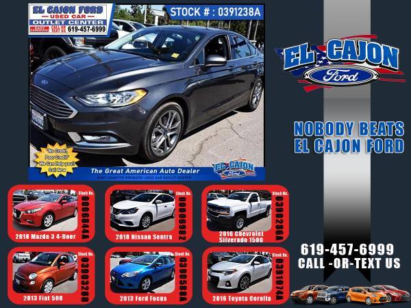 2017 Ford Fusion SE SEDAN EZ FINANCING-LOW DOWN! EL CAJON FORD for sale in Santee, CA – photo 24