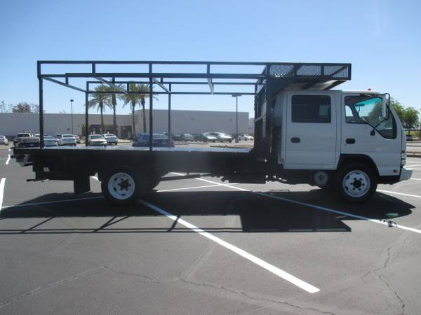 2007 Isuzu NQR Crew Cab Flatbed Work Truck Flat Bed NPR Diesel for sale in Phoenix, AZ – photo 4