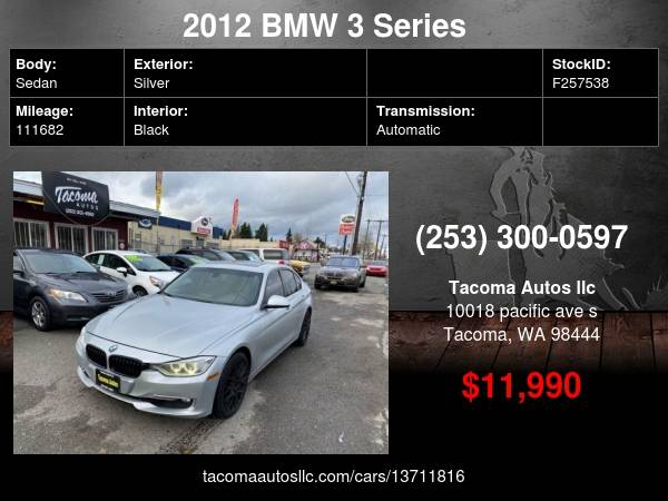 2012 BMW 3 Series 328i 4dr Sedan - cars & trucks - by dealer -... for sale in Tacoma, WA – photo 13