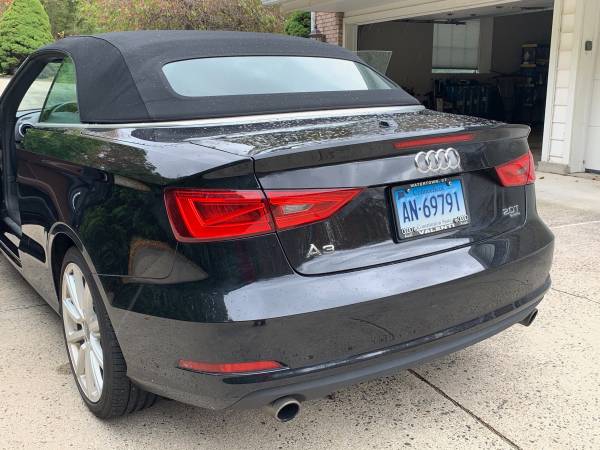 2015 Audi A3 cabriolet convertible, black with brown interior for sale in Wolcott, CT – photo 5