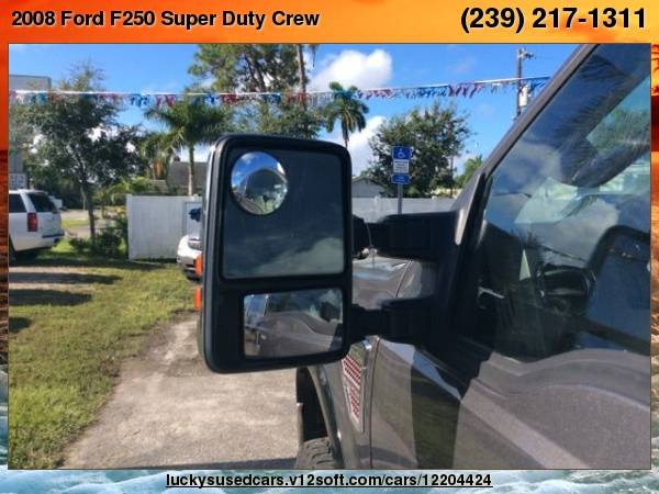 2008 Ford F250 Super Duty Crew Cab Lariat Pickup 4D 6 3/4 ft Lucky's... for sale in North Fort Myers, FL – photo 10