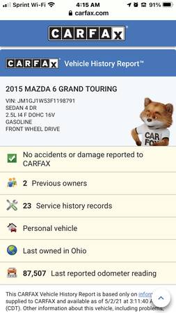 2015 Mazda 6i grand touring for sale in Columbus, OH – photo 15