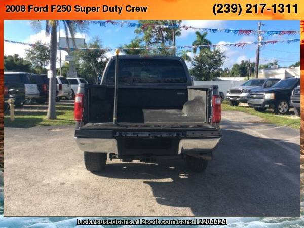 2008 Ford F250 Super Duty Crew Cab Lariat Pickup 4D 6 3/4 ft Lucky's... for sale in North Fort Myers, FL – photo 9