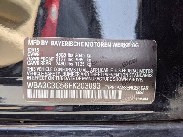 2015 BMW 3 Series 320i xDrive AWD All Wheel Drive SKU: FK203093 for sale in Dallas, TX – photo 21