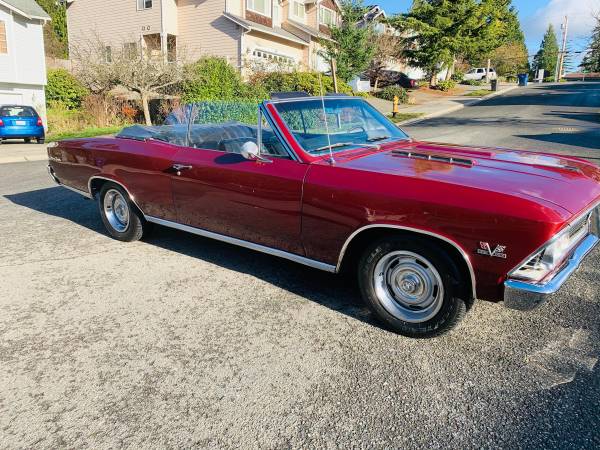 1966 Chevy Chevelle convertible for speed - cars & trucks - by owner... for sale in Lynnwood, CA – photo 3