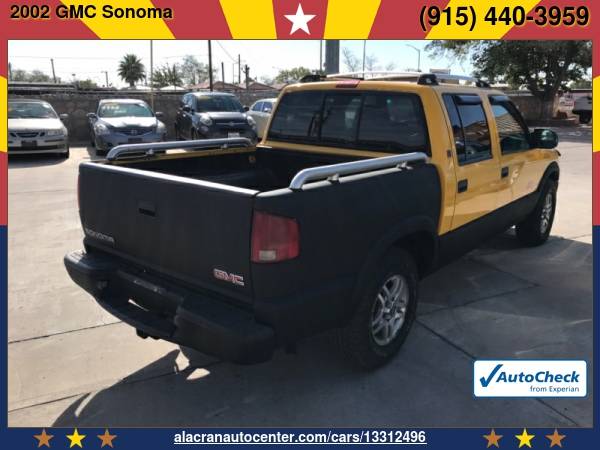 2002 GMC Sonoma Crew Cab 123" WB 4WD SLS *Best Prices In Town* -... for sale in El Paso, TX – photo 7