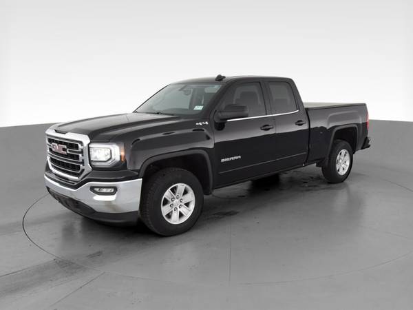 2018 GMC Sierra 1500 Double Cab SLE Pickup 4D 6 1/2 ft pickup Black... for sale in Akron, OH – photo 3