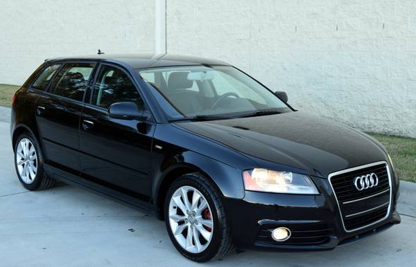 Black 2012 Audi A3 S Line - Black Leather - 6 Speed - 100k Miles -... for sale in Raleigh, NC – photo 6