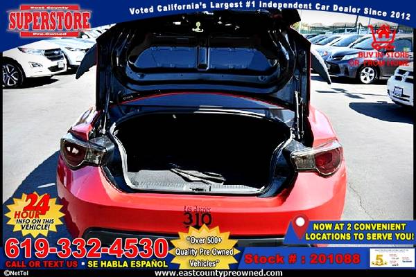 2013 SCION FR-S BASE Coupe-EZ FINANCING-LOW DOWN! - cars & trucks -... for sale in El Cajon, CA – photo 8