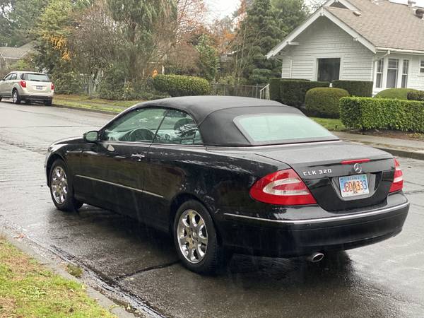 2004 Mercedes Benz CLK 320 Convertible Black on black With only 52k... for sale in Tacoma, WA – photo 3