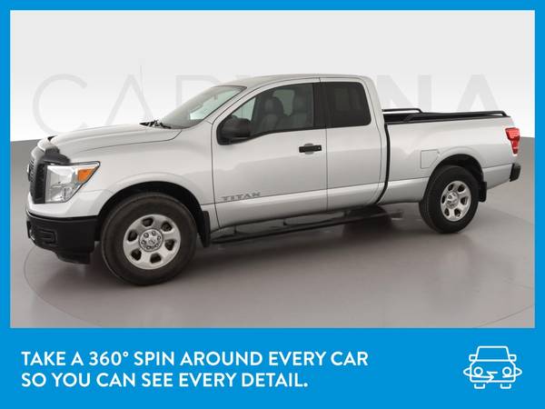 2017 Nissan Titan King Cab S Pickup 4D 6 1/2 ft pickup Silver for sale in Long Beach, CA – photo 3
