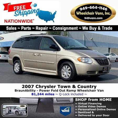 2007 Chrysler Town & Country Touring Wheelchair Van BraunAbility - -... for sale in Laguna Hills, CA – photo 8