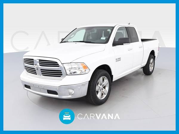 2018 Ram 1500 Quad Cab Harvest Pickup 4D 6 1/3 ft pickup White for sale in Indianapolis, IN