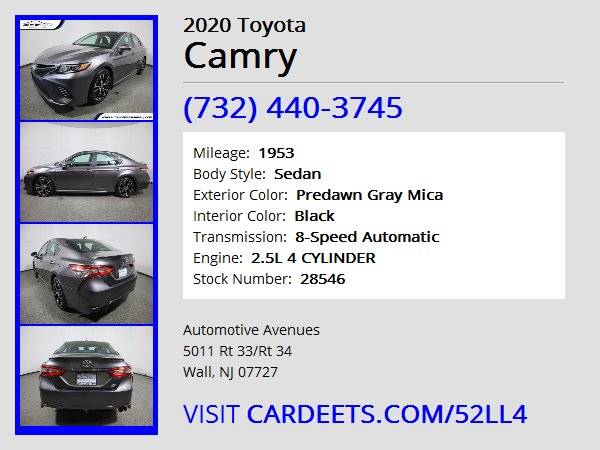 2020 Toyota Camry, Predawn Gray Mica - - by dealer for sale in Wall, NJ – photo 22