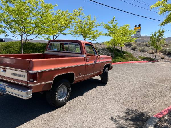 1977 C10 cheve short bed 4x4 VA 400 small block - - by for sale in Reno, NV – photo 3
