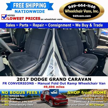 2017 Dodge Grand Caravan SE Wheelchair Van FR Conversions - Manual for sale in LAGUNA HILLS, NV – photo 12