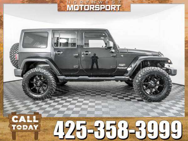 Lifted 2013 *Jeep Wrangler* Unlimited Sahara 4x4 for sale in Lynnwood, WA – photo 4
