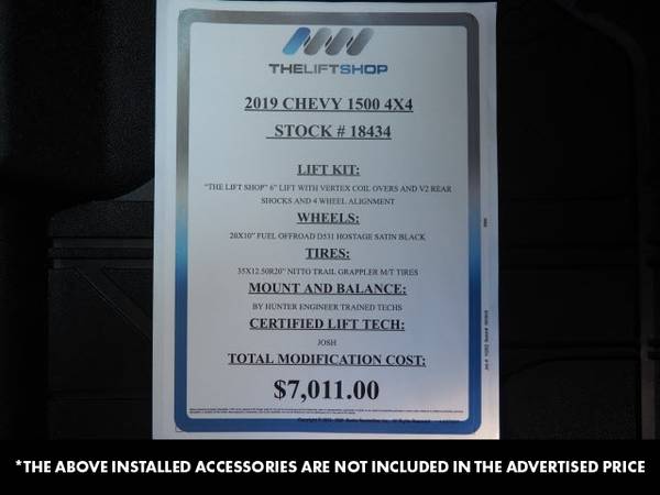 2019 Chevrolet Chevy Silverado 1500 LTZ CREW CAB 147 - Lifted Trucks... for sale in Glendale, AZ – photo 2