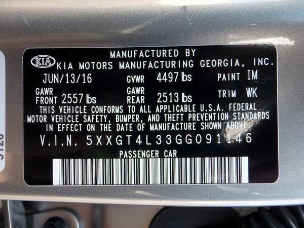 2016 Kia Optima LX sedan fwd for sale in Vineland , NJ – photo 23