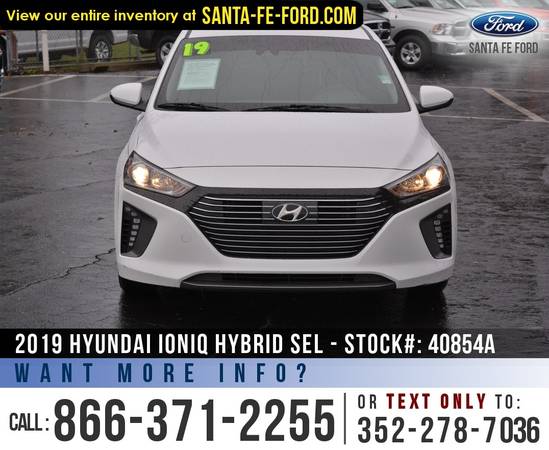 2019 Hyundai Ioniq Hybrid SEL Camera - Cruise - Push To for sale in Alachua, FL – photo 2