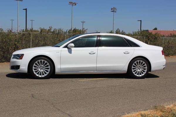 2012 *Audi* *A8 L* *4dr Sedan W12* Ibis White for sale in Tranquillity, CA – photo 9