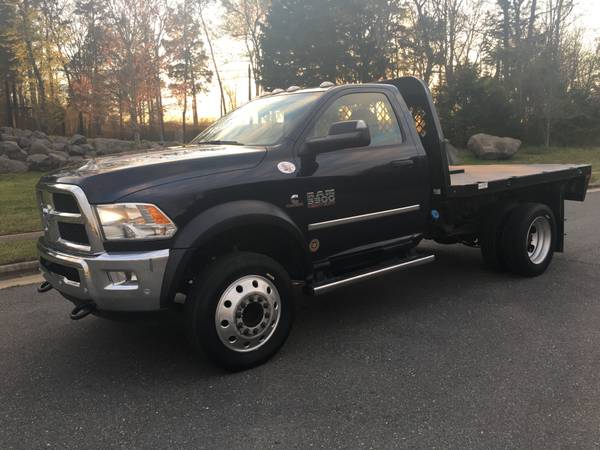 Ram 5500 Turbo Diesel-2017 Flat Bed 5th Wheel for sale in Charlotte, NC