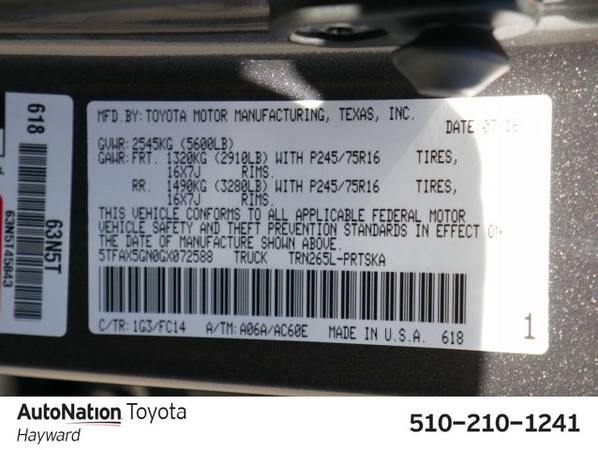 2016 Toyota Tacoma SR5 SKU:GX072588 Double Cab for sale in Hayward, CA – photo 23