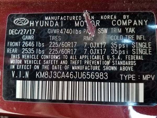 2018 Hyundai Tucson SEL AWD All Wheel Drive SKU:JU656983 for sale in Centennial, CO – photo 24