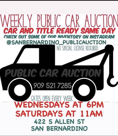 The Best Public Auction Wednesday 6pm 422 Allen San Bernardino 92408... for sale in San Bernardino, CA