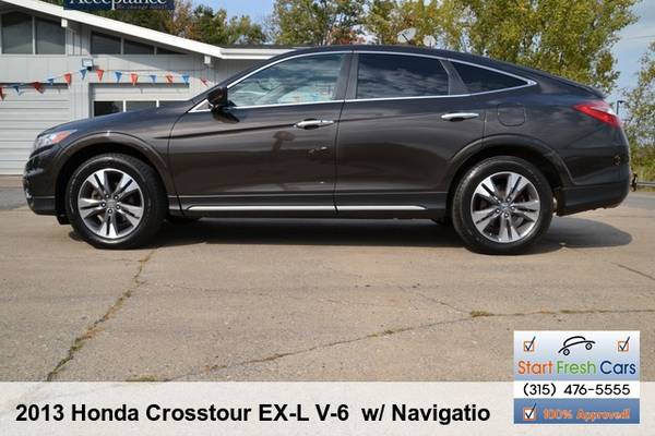 4WD*2013 HONDA CROSSTOUR EX-L V-6 W/ NAVIGATION - cars & trucks - by... for sale in Syracuse, NY – photo 2