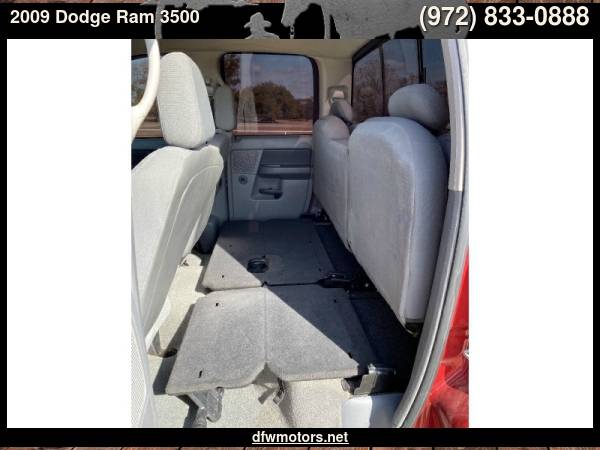 2009 Dodge Ram 3500 SLT 4X4 Dually Diesel - cars & trucks - by... for sale in Lewisville, TX – photo 21