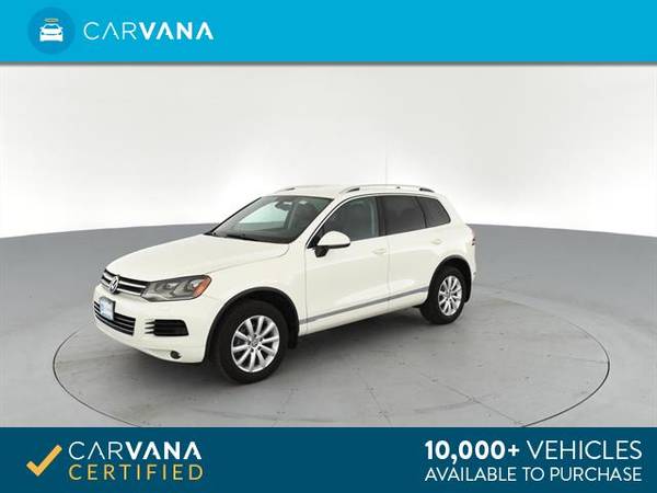 2012 VW Volkswagen Touareg VR6 Lux Sport Utility 4D suv WHITE - for sale in Inwood, NY – photo 6